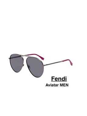 FENDI Men FF M0028/S V81/IR Aviator shape sunglasses ⭐️⭐️⭐️